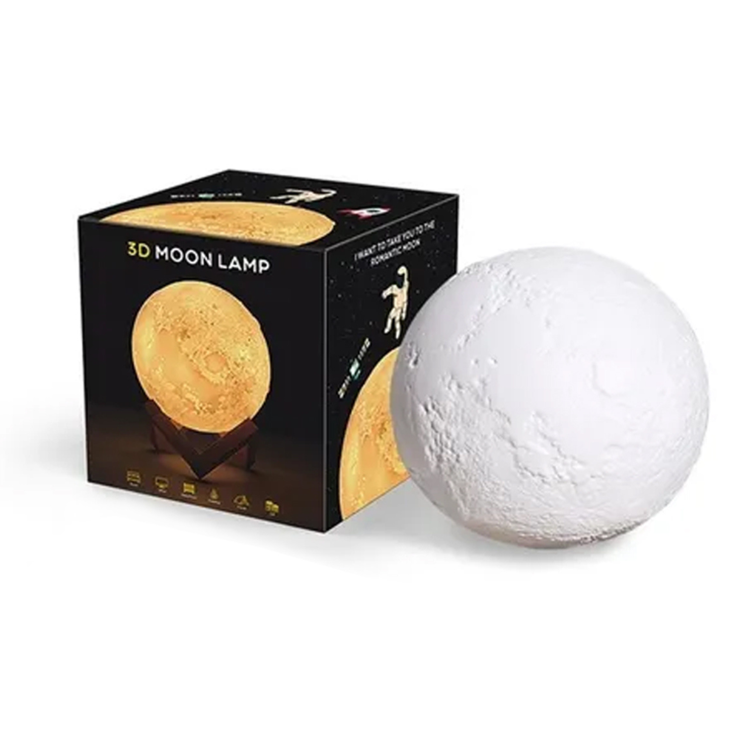 Lampara Luna de 7 Colores Led 3D Touch -4