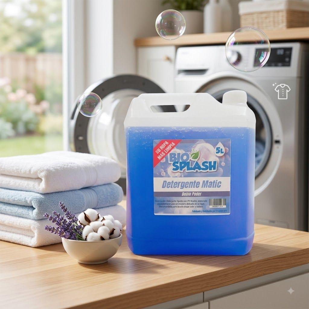 Detergente Liquido Biosplash Matic 5 Litros Pack 2 Unidades-2