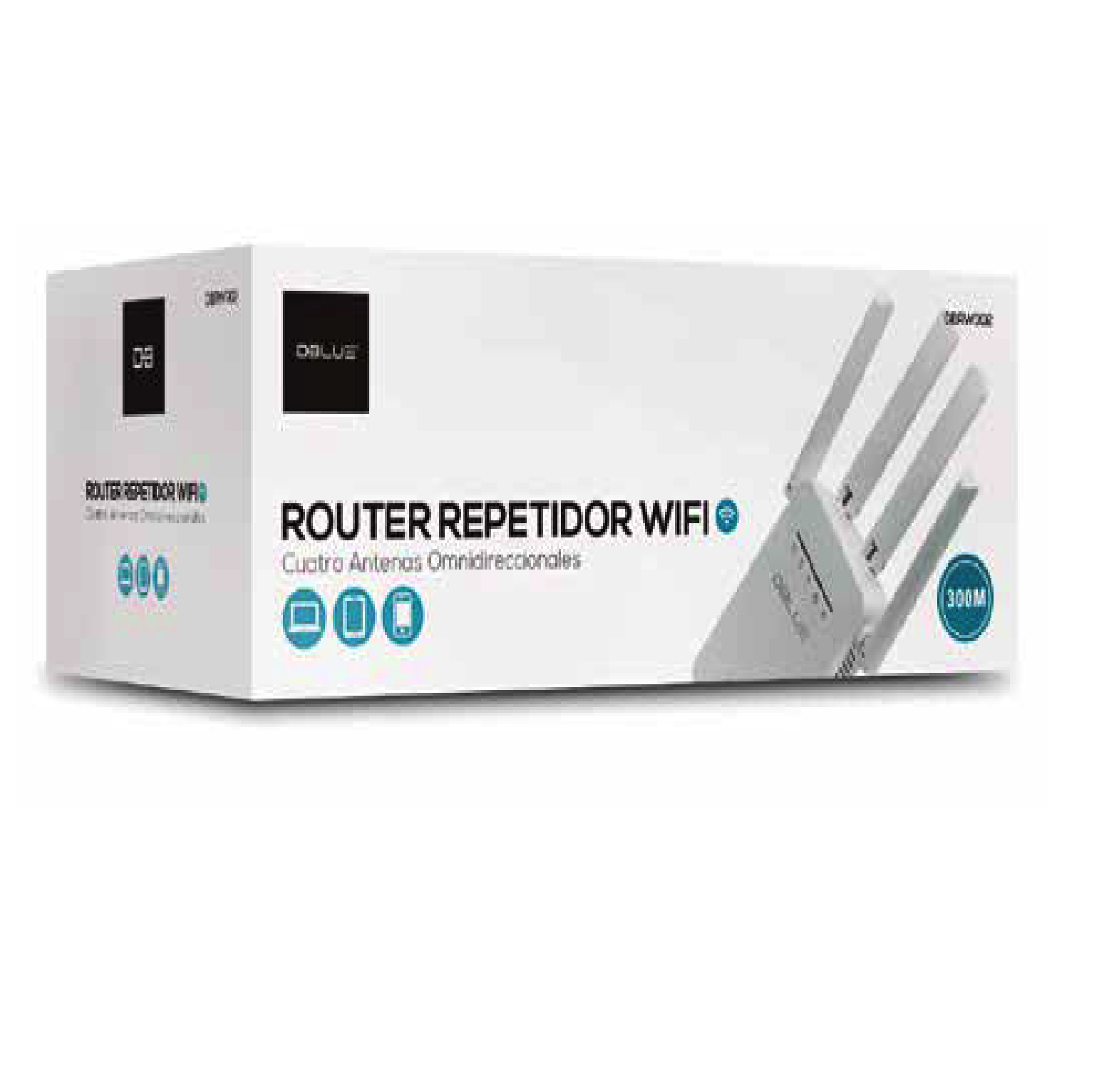 Repetidor wifi Amplificador Señal 300 MBPS/4 Antenas-4
