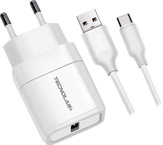 Cargador Celular 2.4A-1 Usb Con Cable Type C - White-0