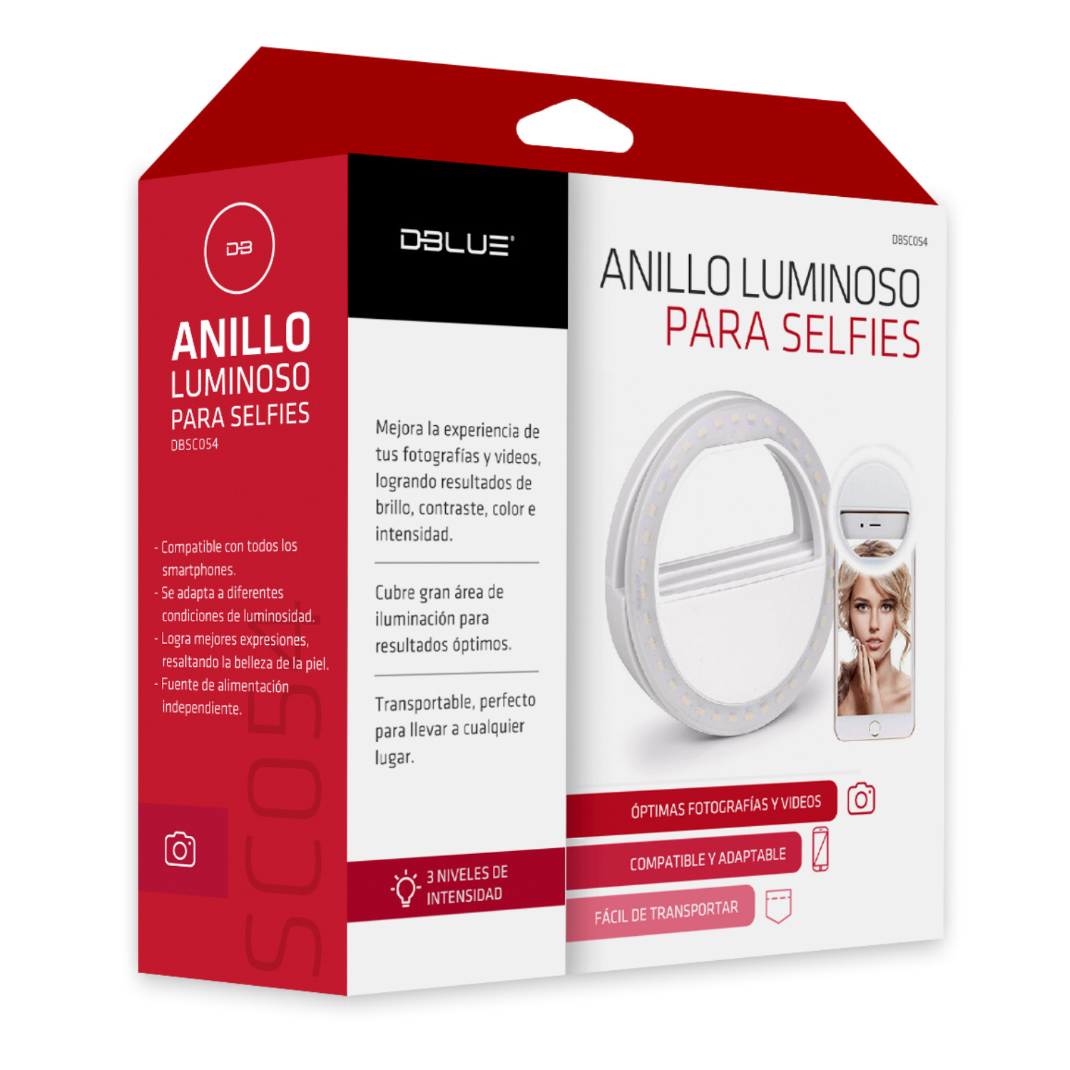 Aro De Luz Para Selfie Led Celular 3 Modos De Iluminacion-1