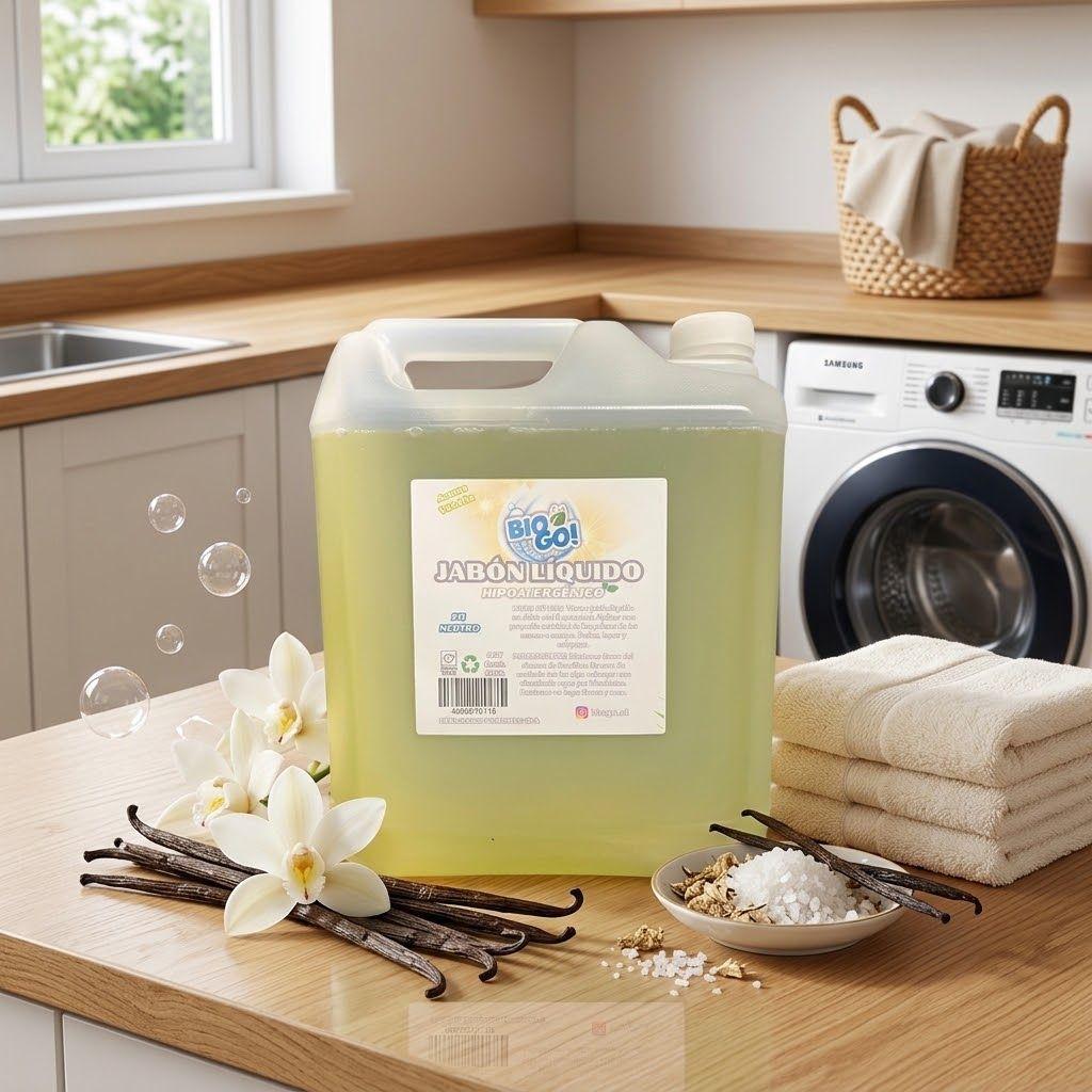Jabon Liquido Para Manos Neutro Glicerina Bio Go Vainilla 5 Litros Eco 2 Unidades-2
