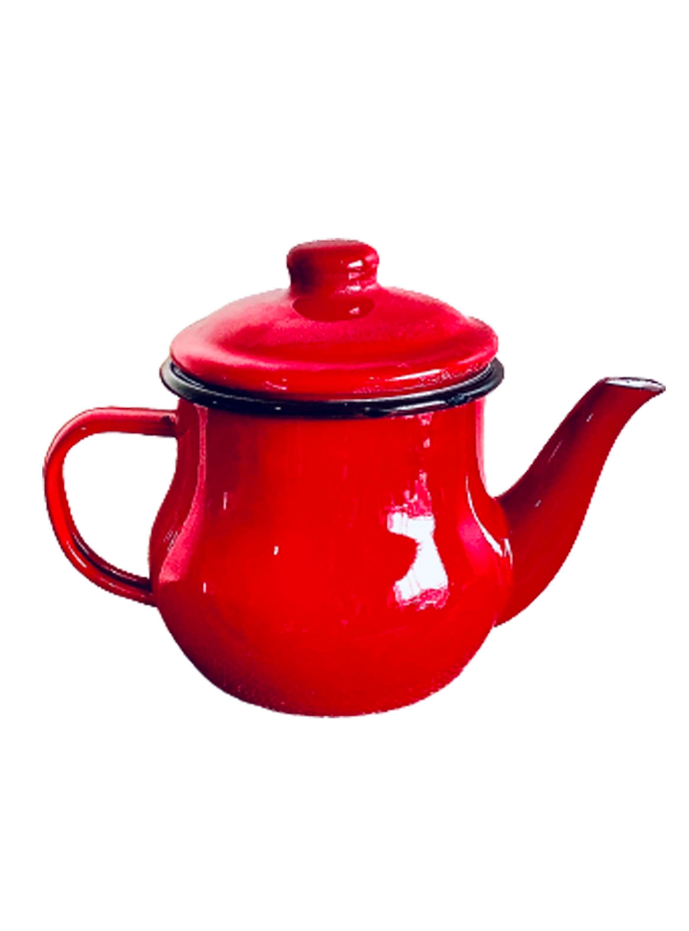 TETERA ENLOZADA 500 ML CON FILTRO ROJA CONDOR-0