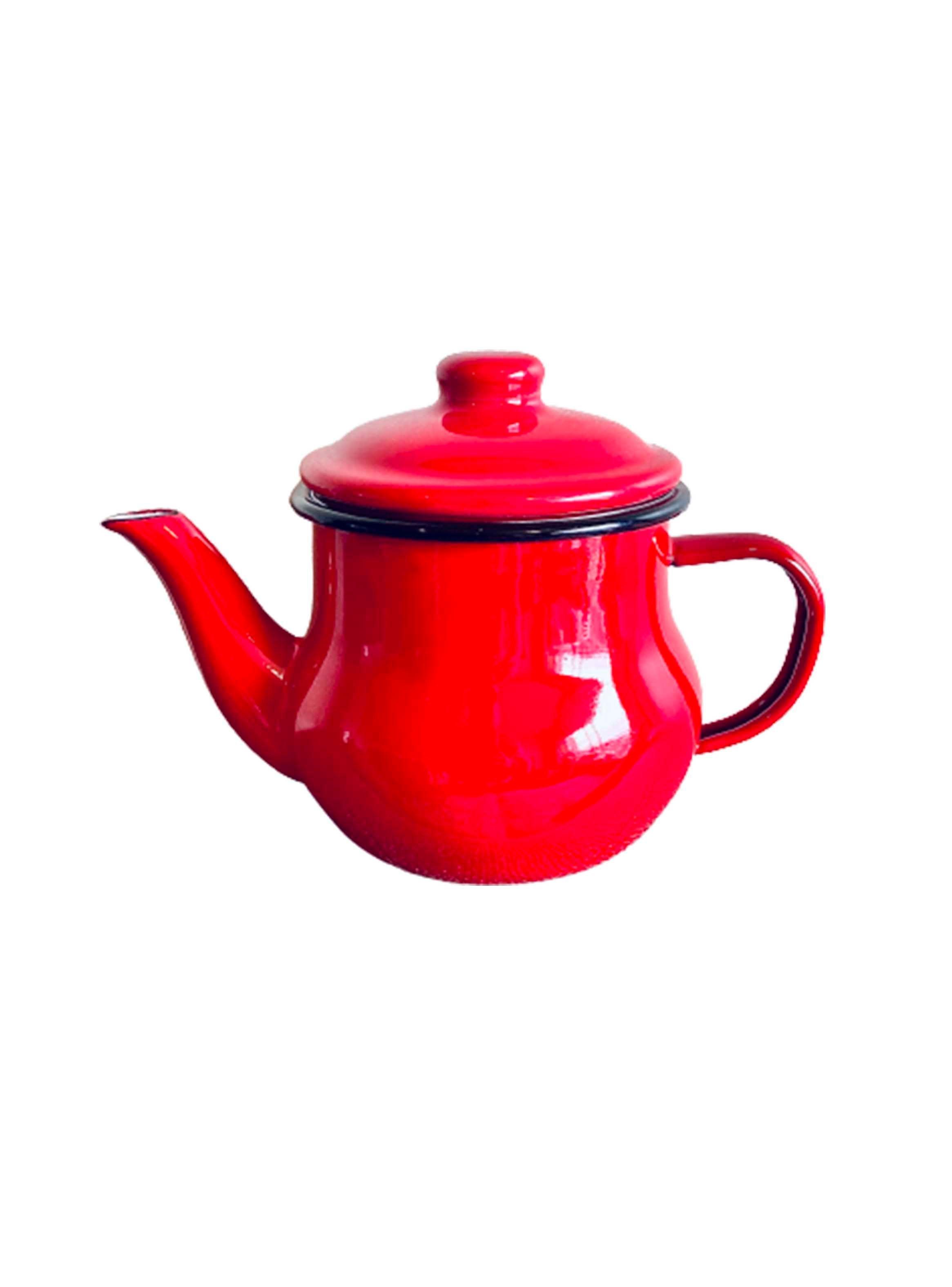 TETERA ENLOZADA 500 ML CON FILTRO ROJA CONDOR-1