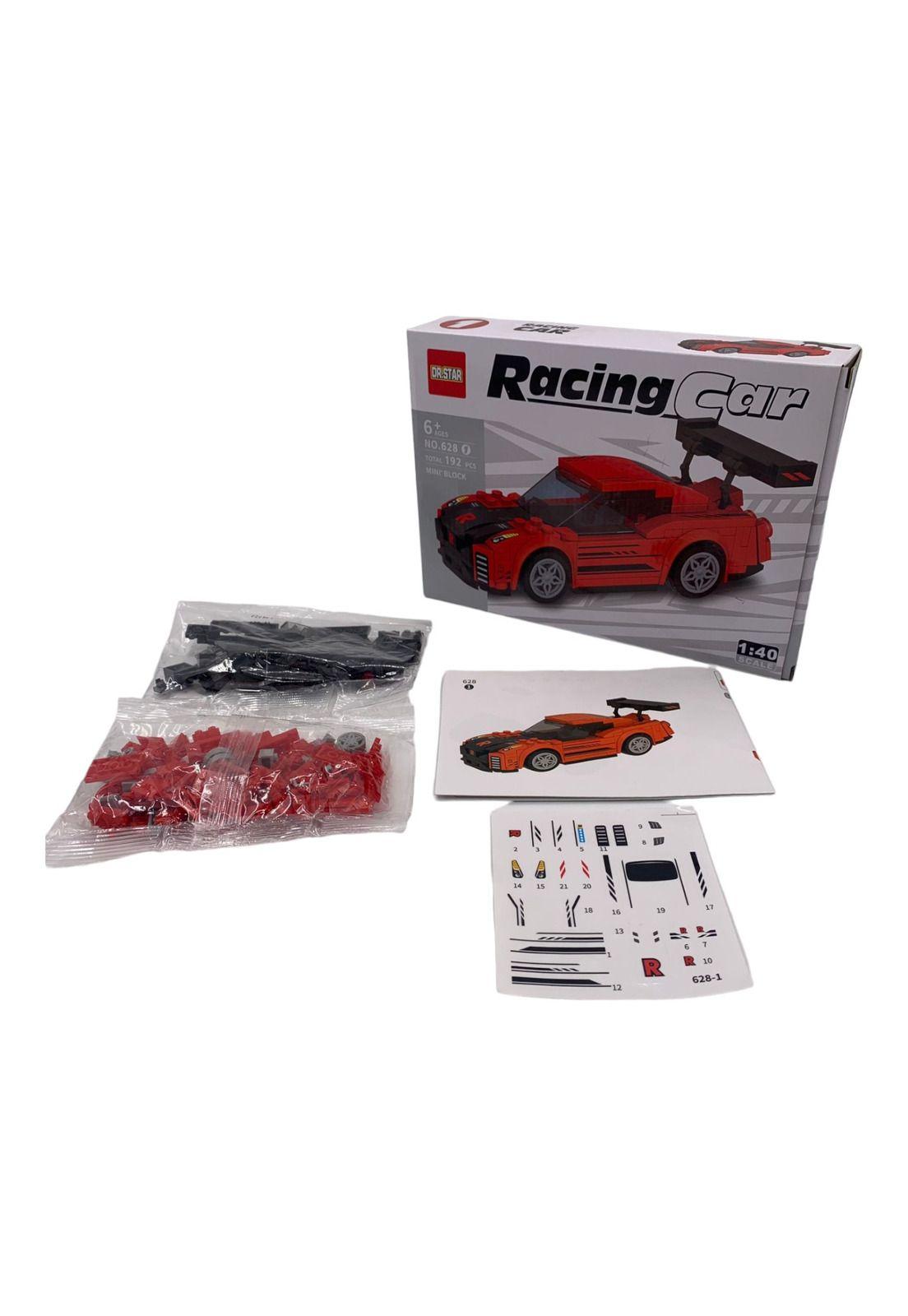 Auto Armable Bloques Rojo-1