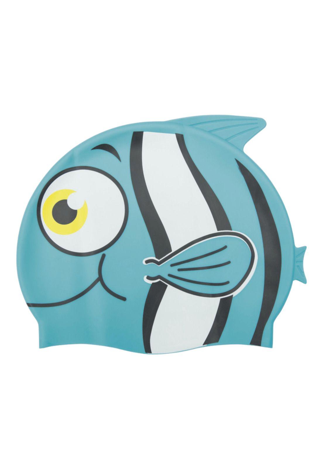 Gorro De Natación Para Niños Celeste-0