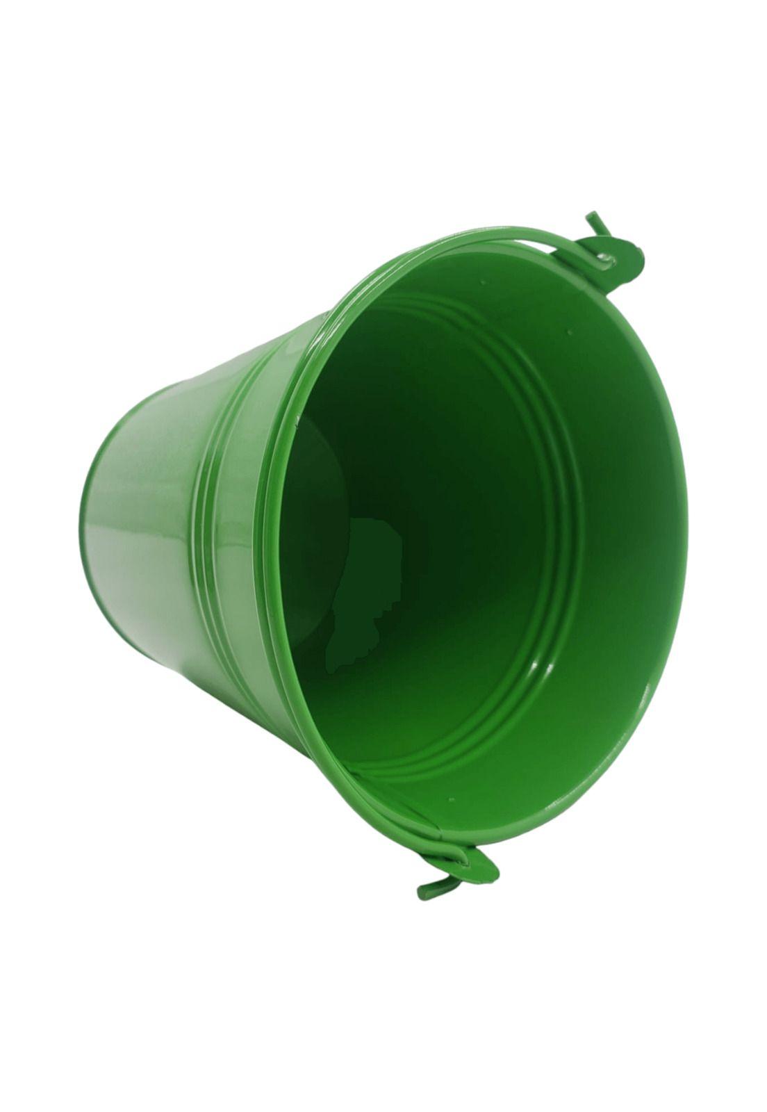 Balde de Metal Verde claro 10.5x10.5cm-2