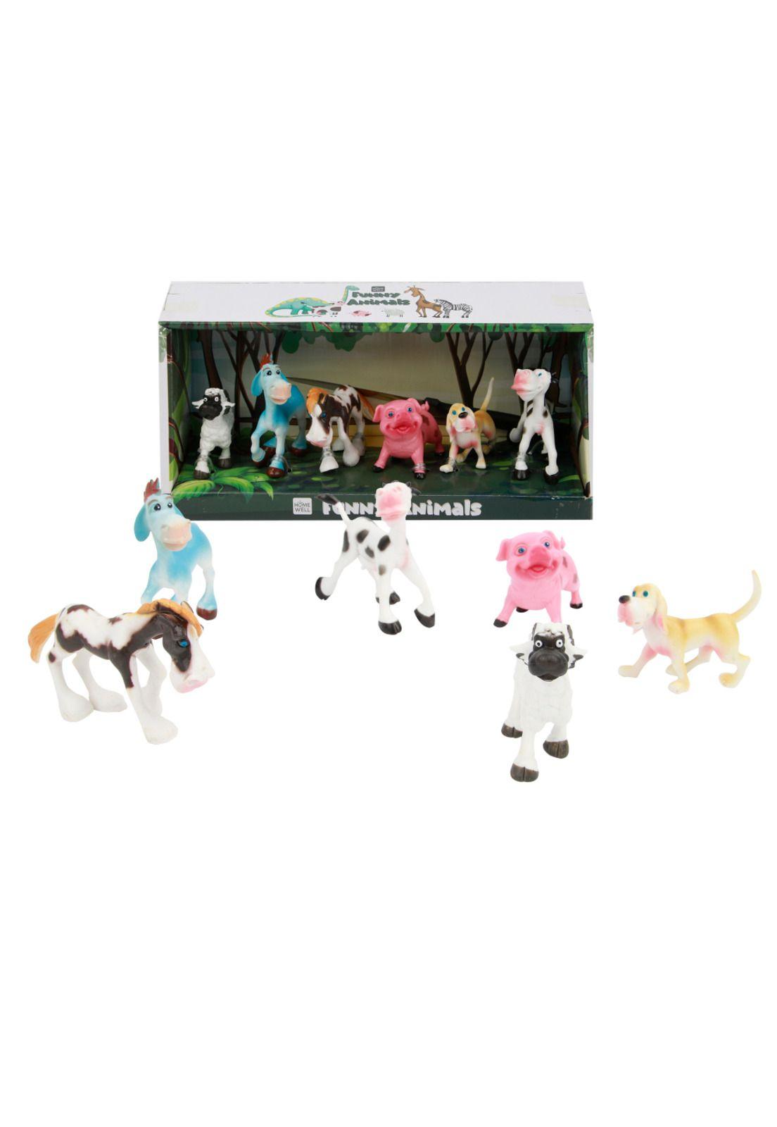 Set Animales Granja Caricatura (6u)-0