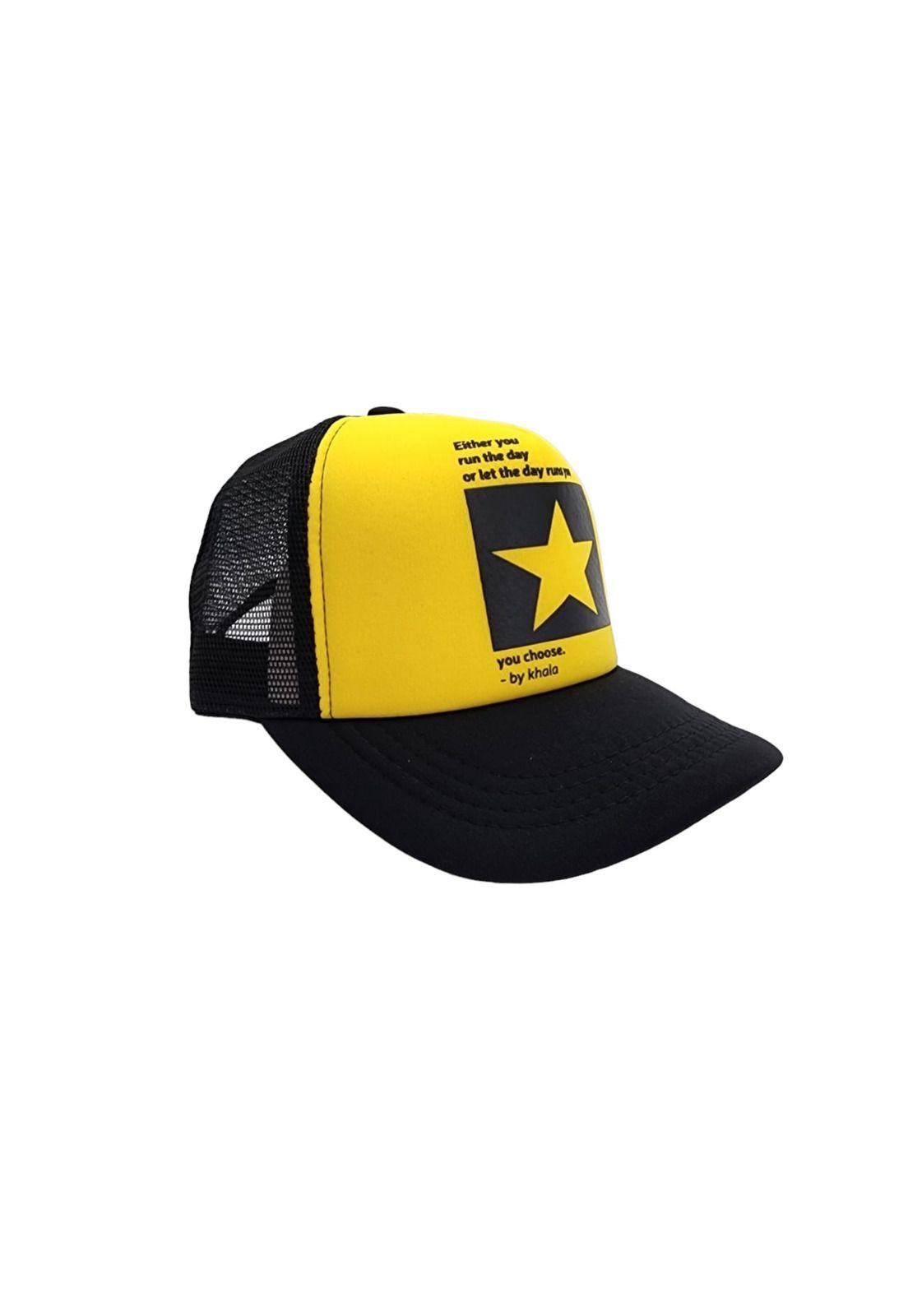Gorra Jockey Diseño Estrella Amarillo 20cm-1