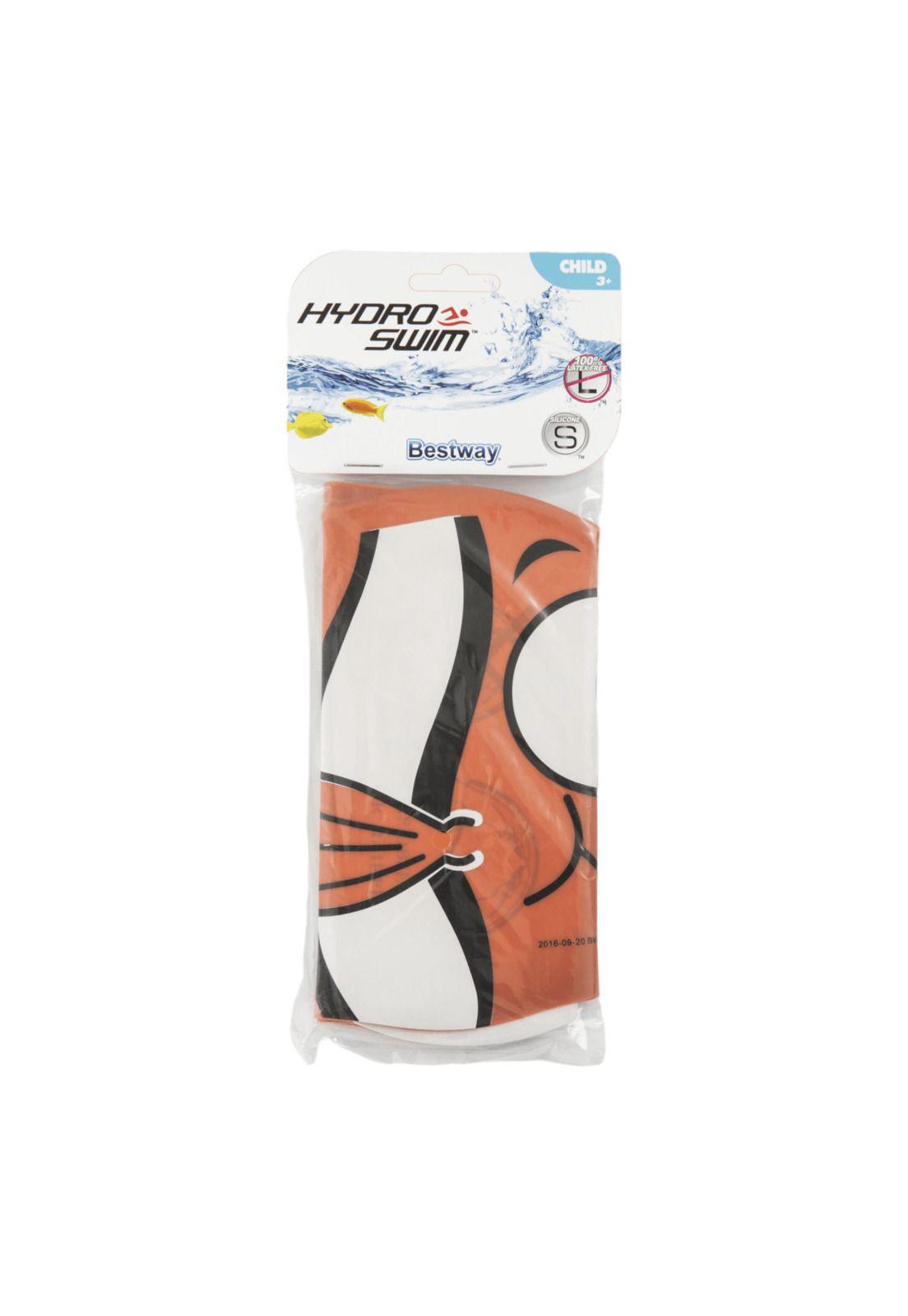 Gorro De Natación Para Niños Naranja-1