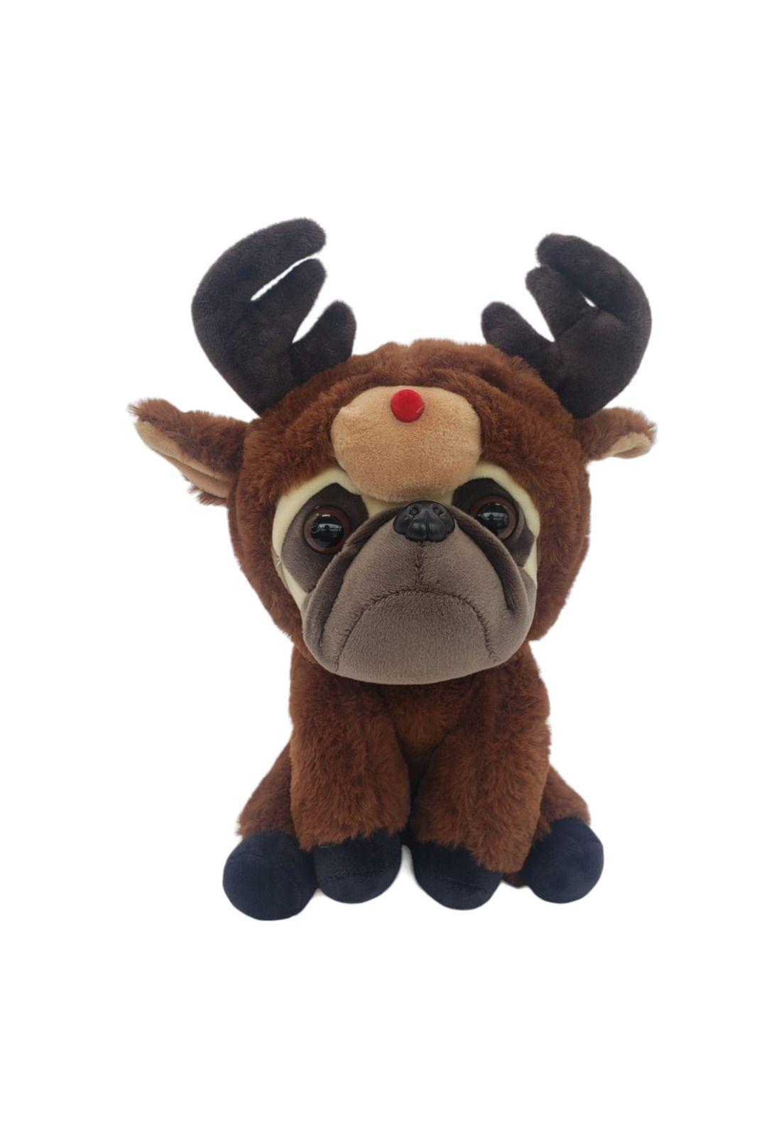 Peluche Perro Disfrazado de Reno 22cm-0