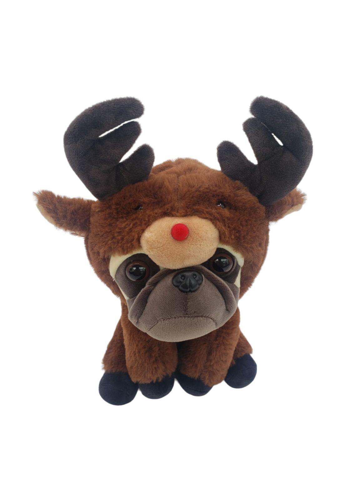 Peluche Perro Disfrazado de Reno 22cm-3
