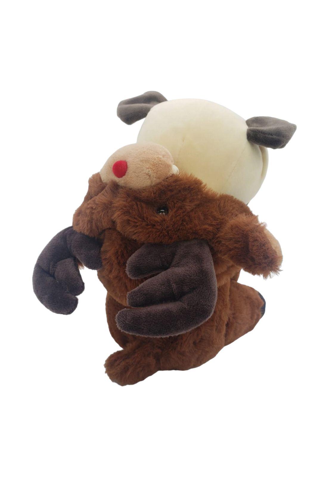 Peluche Perro Disfrazado de Reno 22cm-4