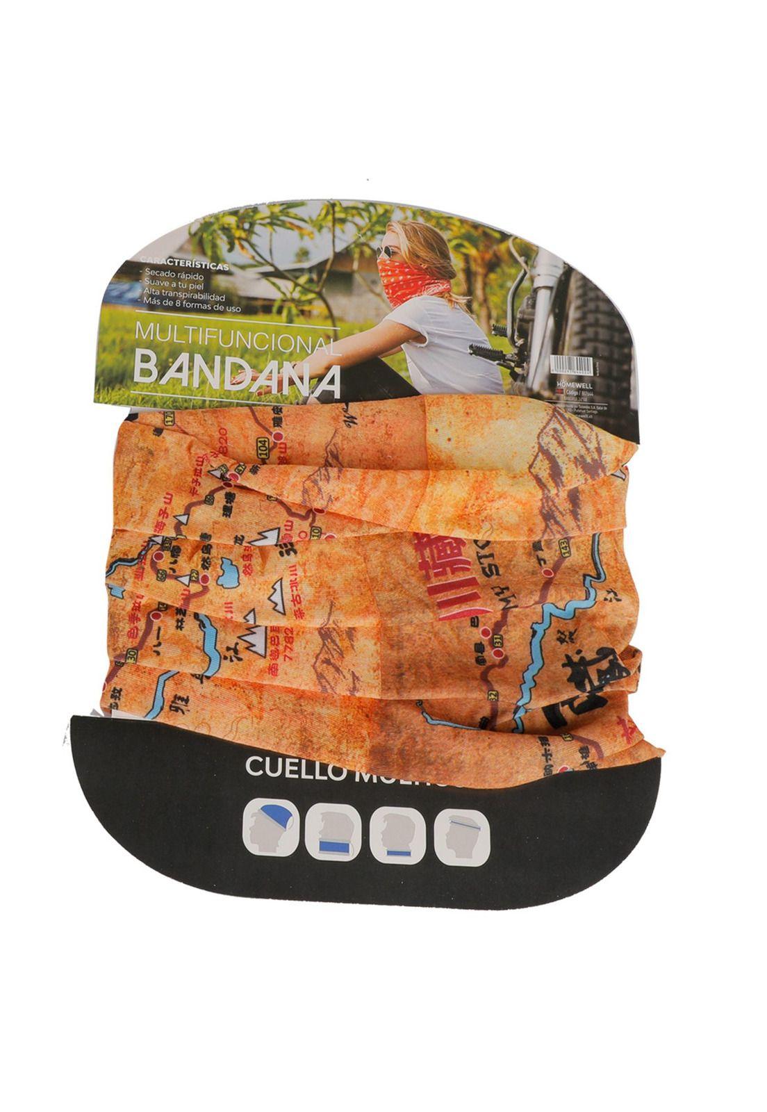 Bandana Diseño Mapa Trekking 24x48cm-0