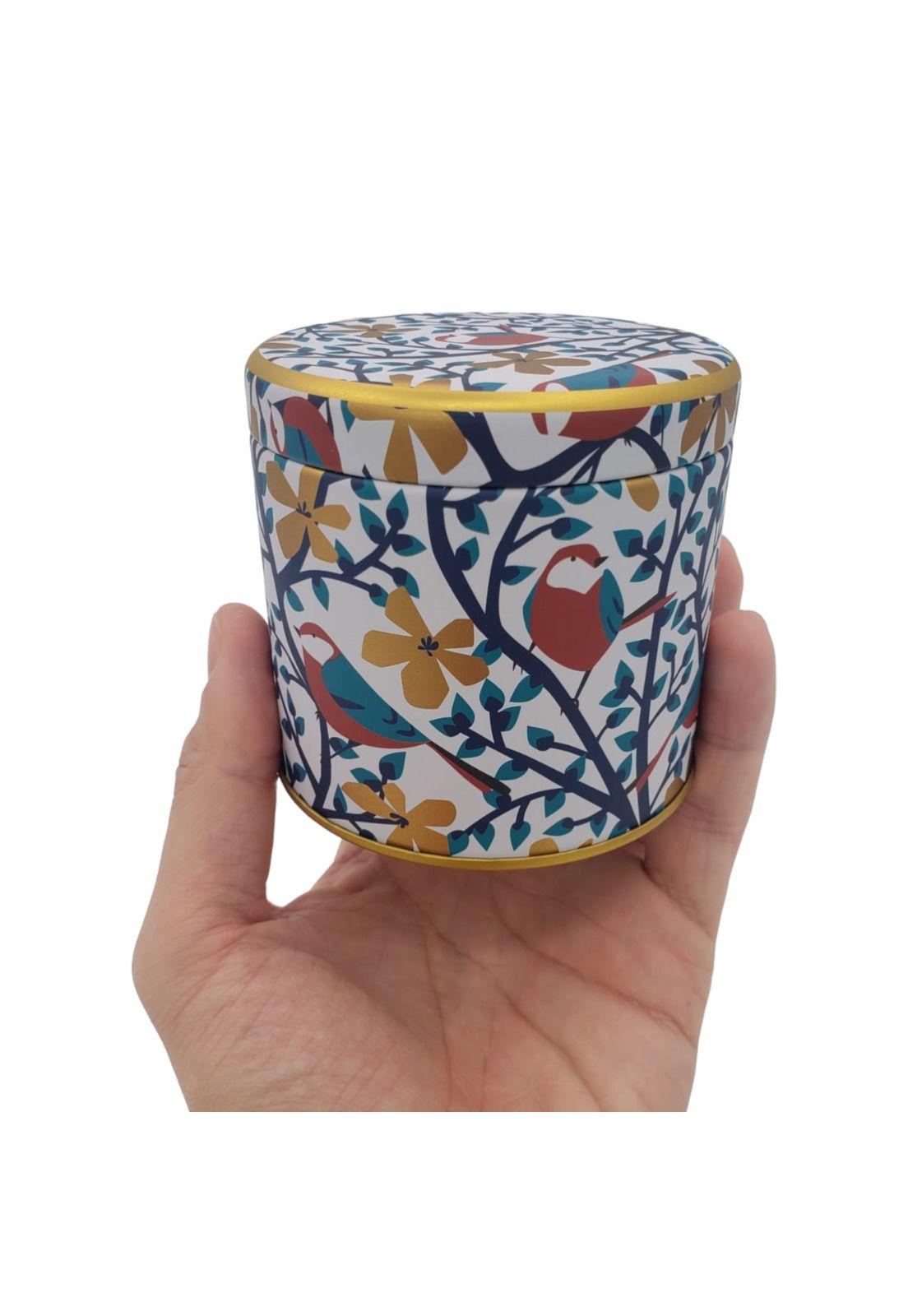 Caja Metal Diseño Pajaros 8.3*8.5cm-2