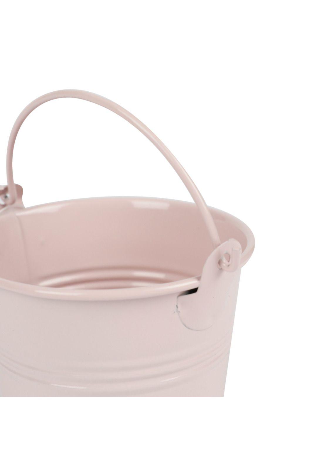 Balde de Metal Rosa 8x7cm-1