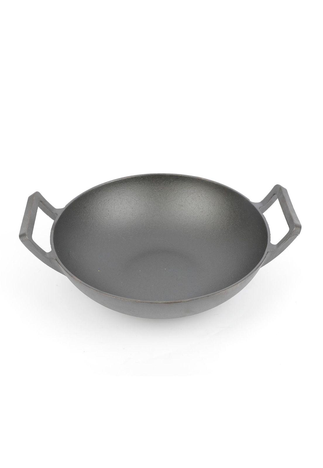 Sartén Wok de Hierro Fundido 32x28x10cm-2