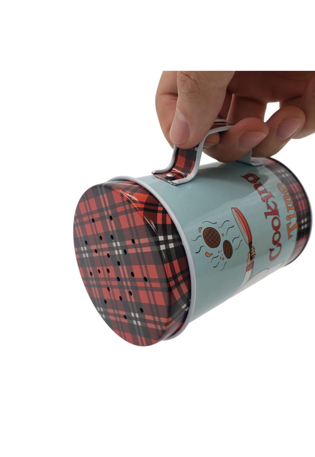 Azucarero Rojo Metal-2