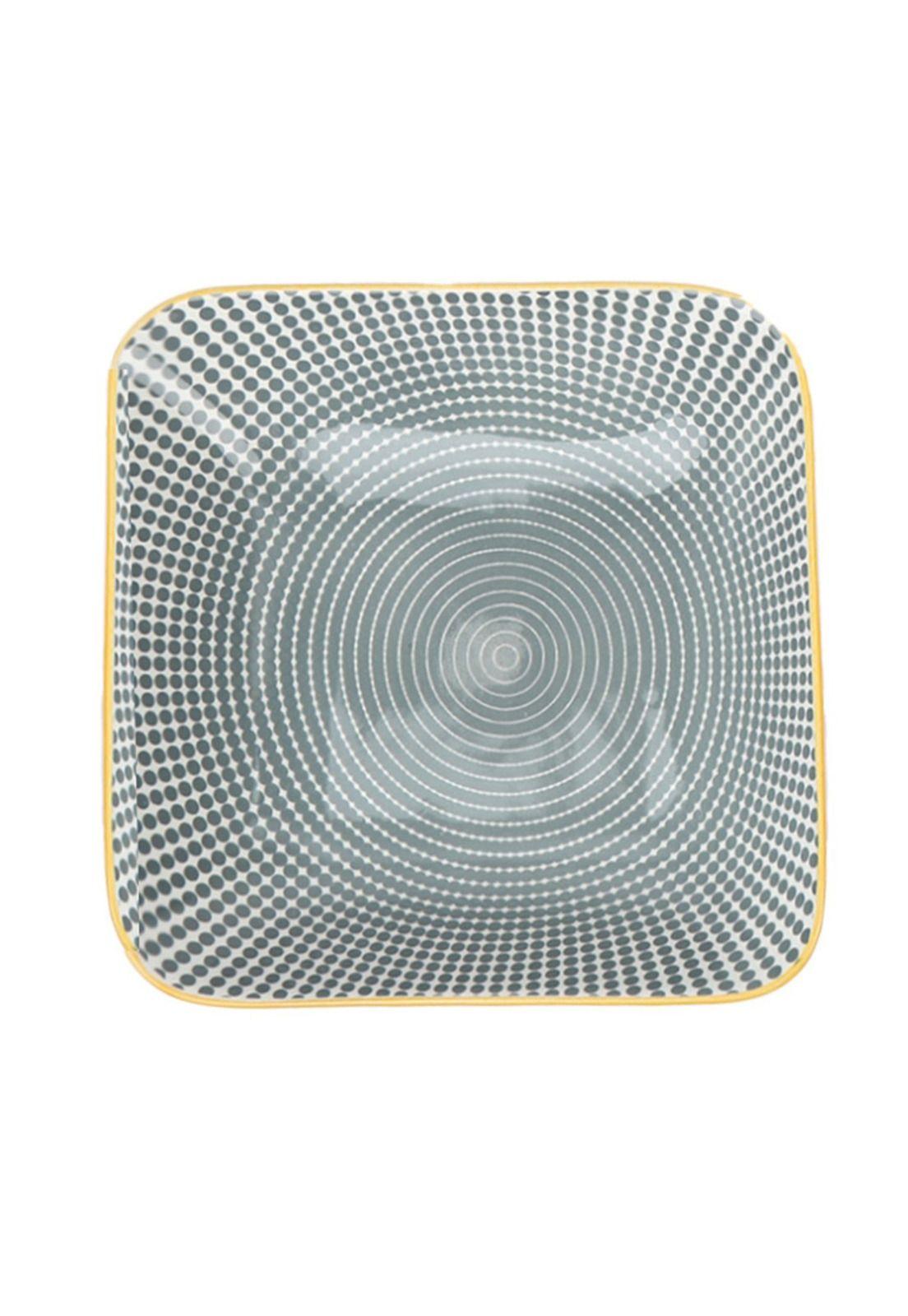 Plato Loza Diseño Verde 20x2cm-4