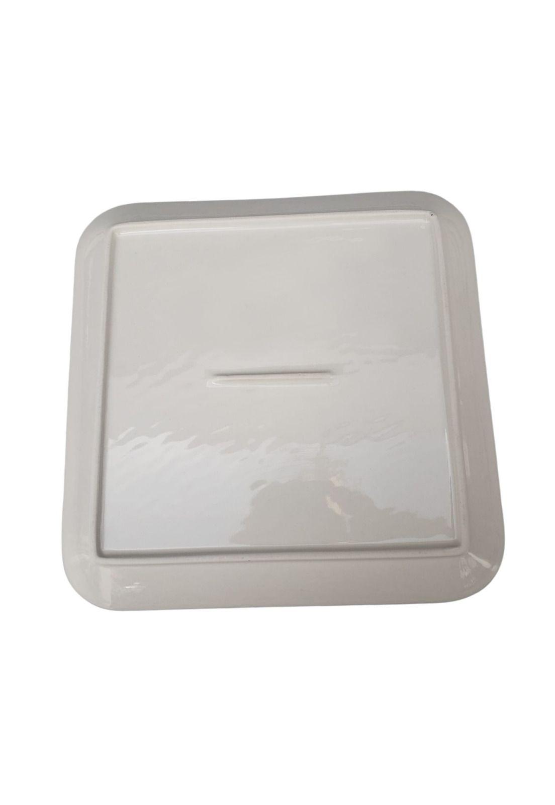 Plato Loza Diseño Verde 20x2cm-5