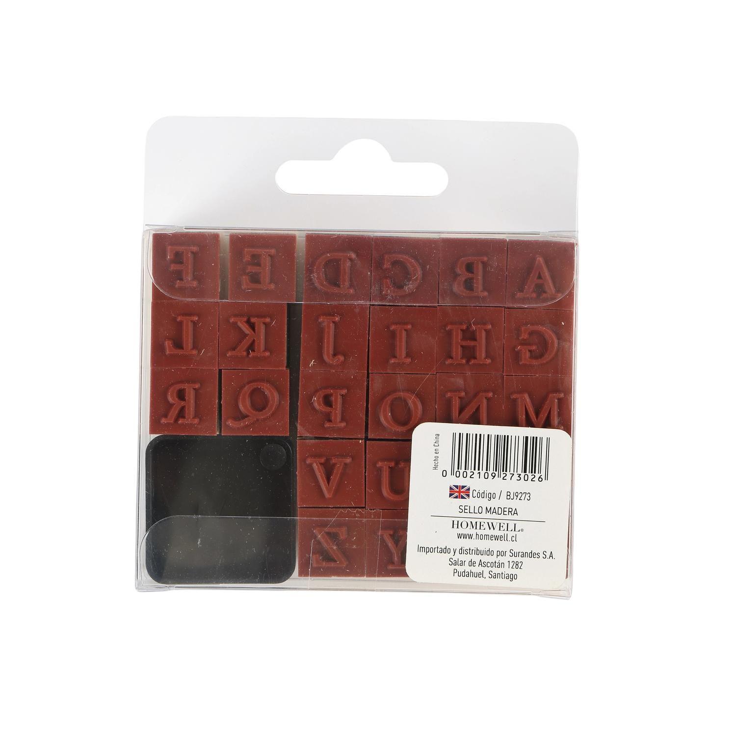 Set Sellos de Madera Mayúscula-2