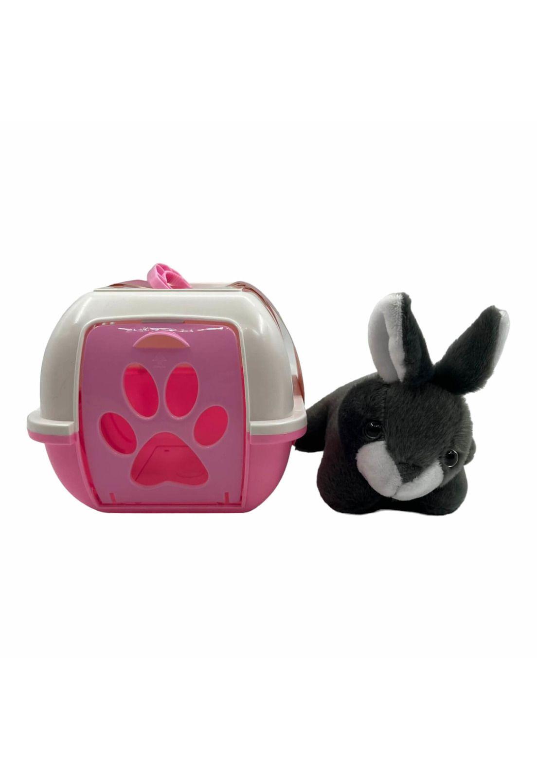 Casa Mascotas de Peluche Conejo Gris-2
