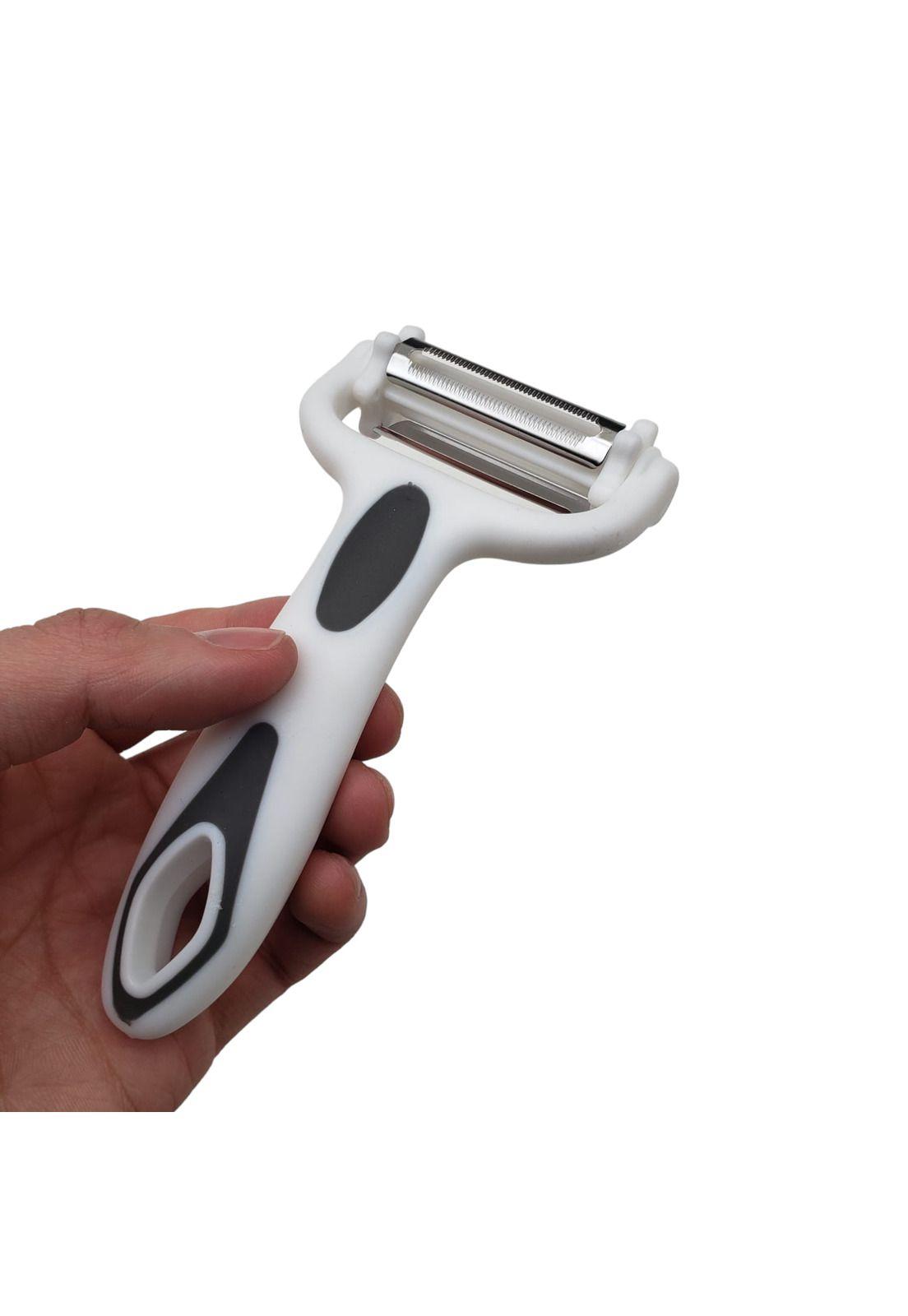 Pelador Multiuso Verduras Tres Funciones Gris-2