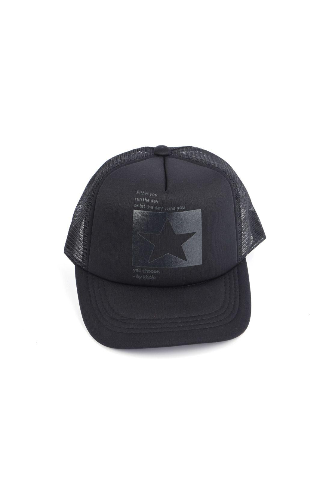 Gorra Jockey Diseño Estrella Negro 20cm-0