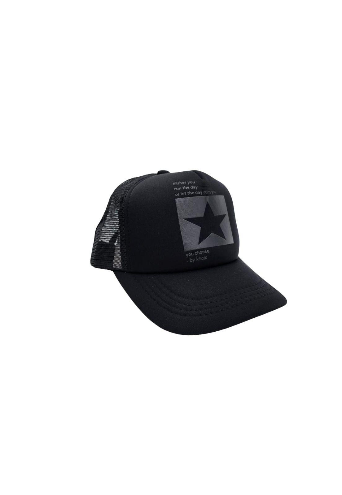 Gorra Jockey Diseño Estrella Negro 20cm-1
