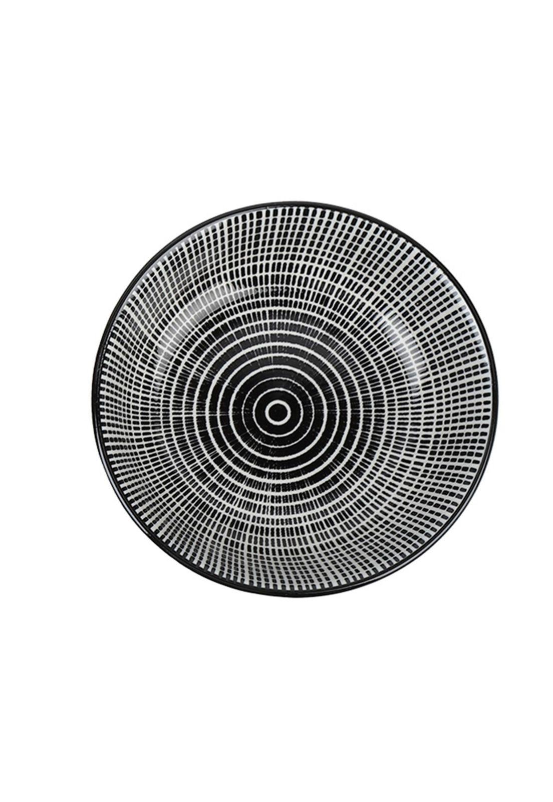 Pocillo Loza Diseño Negro 9.5x2cm-3