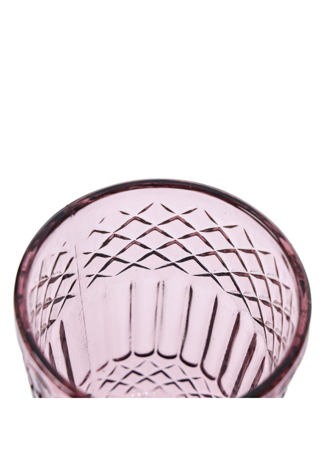Set 6 Copas Vidrio Rosado 300Ml-3