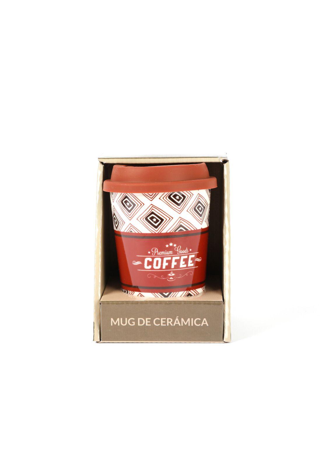 Mug Cerámica Tapa Silicona Cuadros 400ml-0