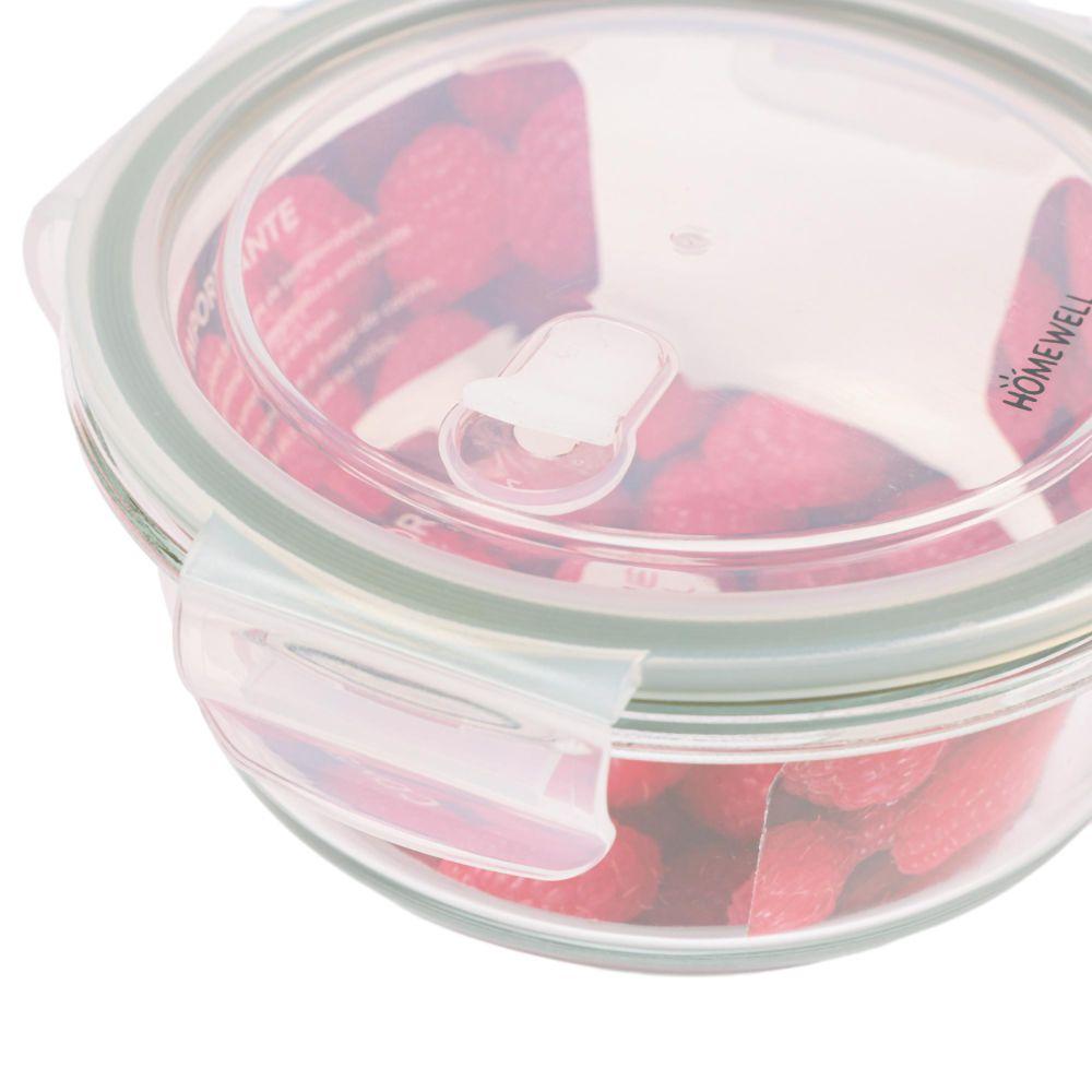 Contenedor Hermetico Vidrio Redondo 650ml-2