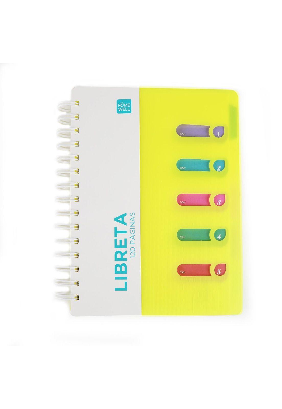 Libreta Notebook Amarilla 11x14.5cm-0