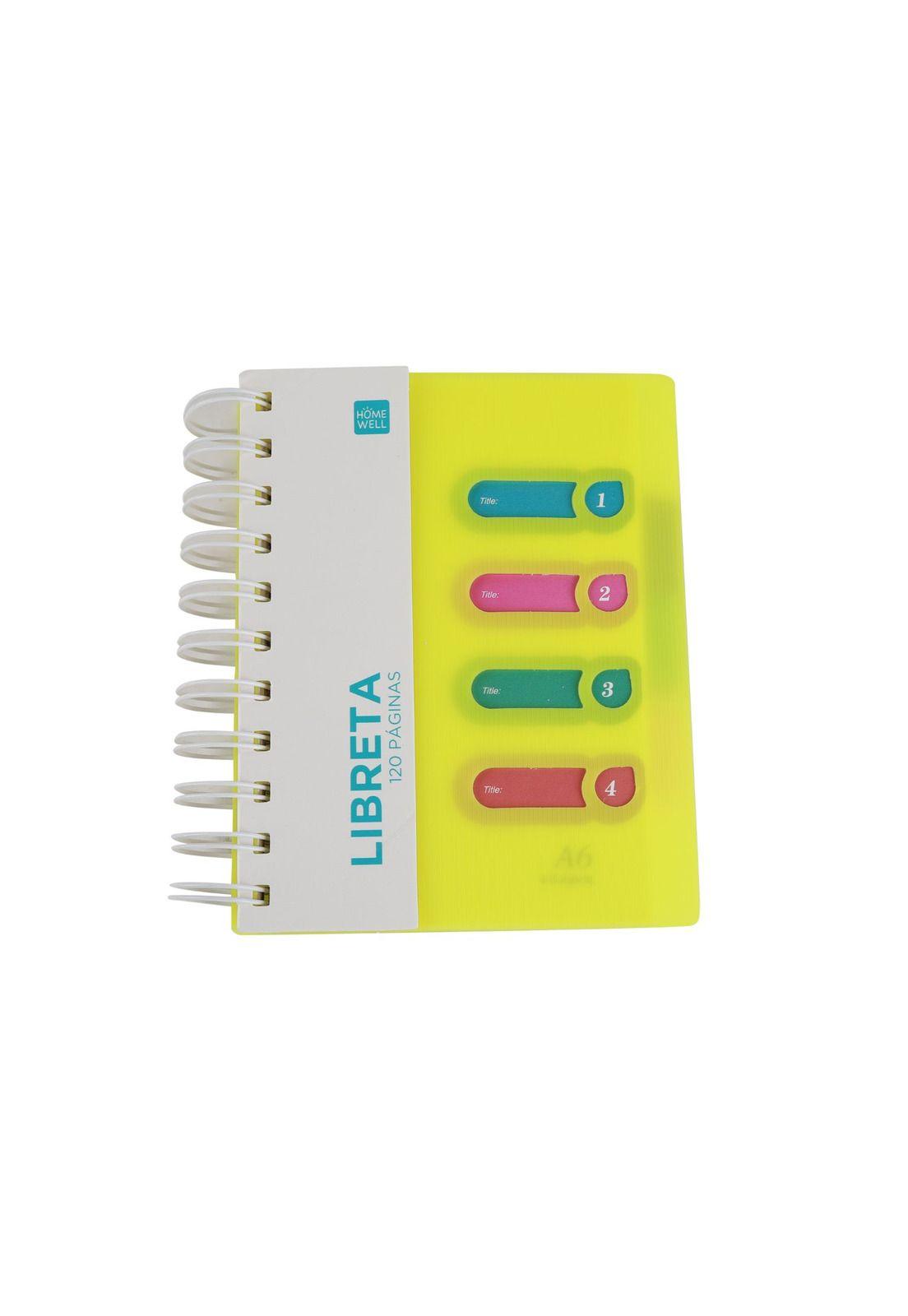 Libreta Notebook Amarilla 11x14.5cm-3