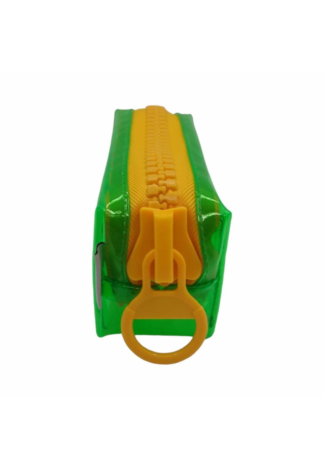 Estuche Verde Diseño Cierre 21*8*7cm-0