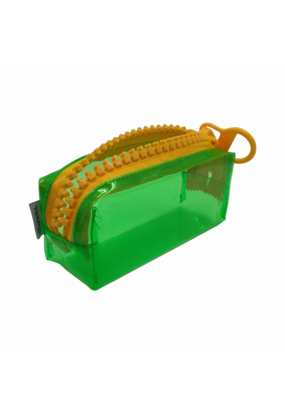 Estuche Verde Diseño Cierre 21*8*7cm-2