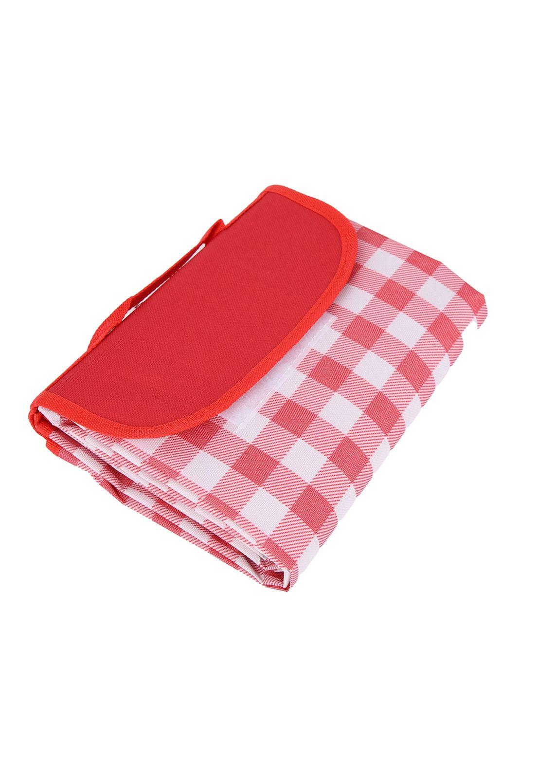 Manta para Picnic Plegable Roja 150x150cm-1