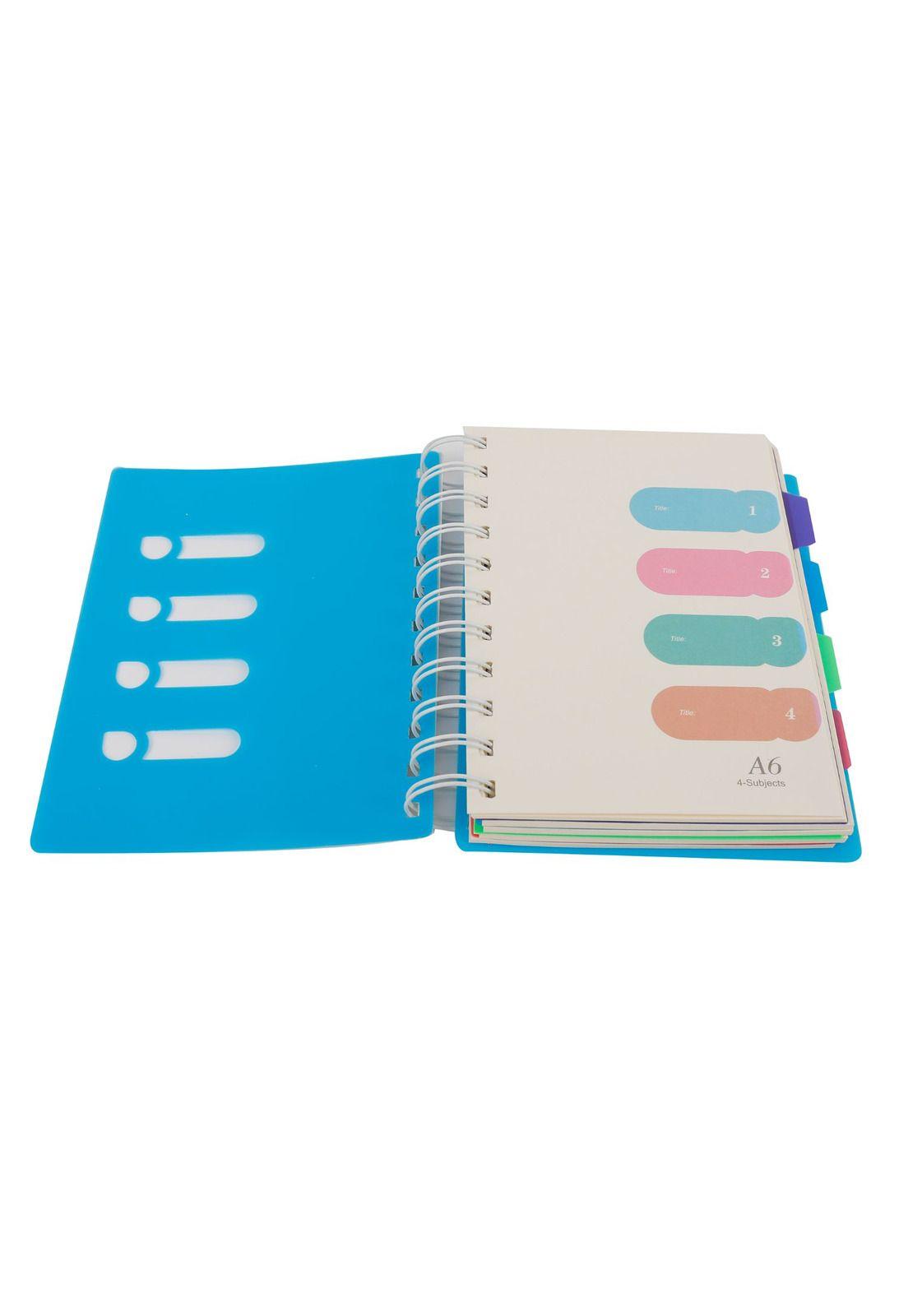 Libreta Notebook Azul 11x14.5cm-3