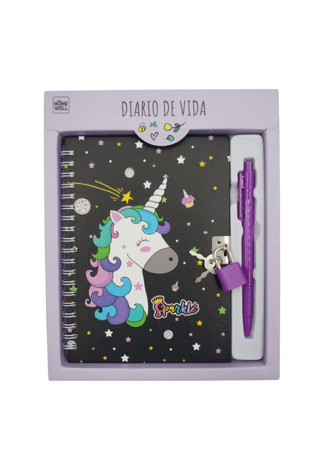 Diario de vida Morado 22x18cm 45 Hojas-0