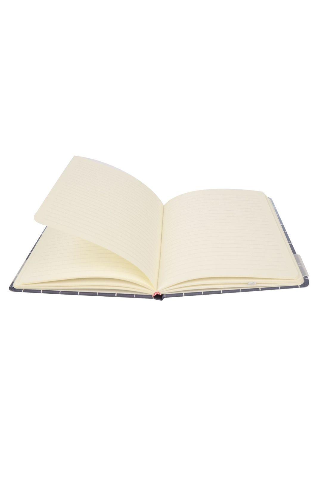 Libreta Tapa Dura Blanco Cuadros 21x14.5cm 96pag-1