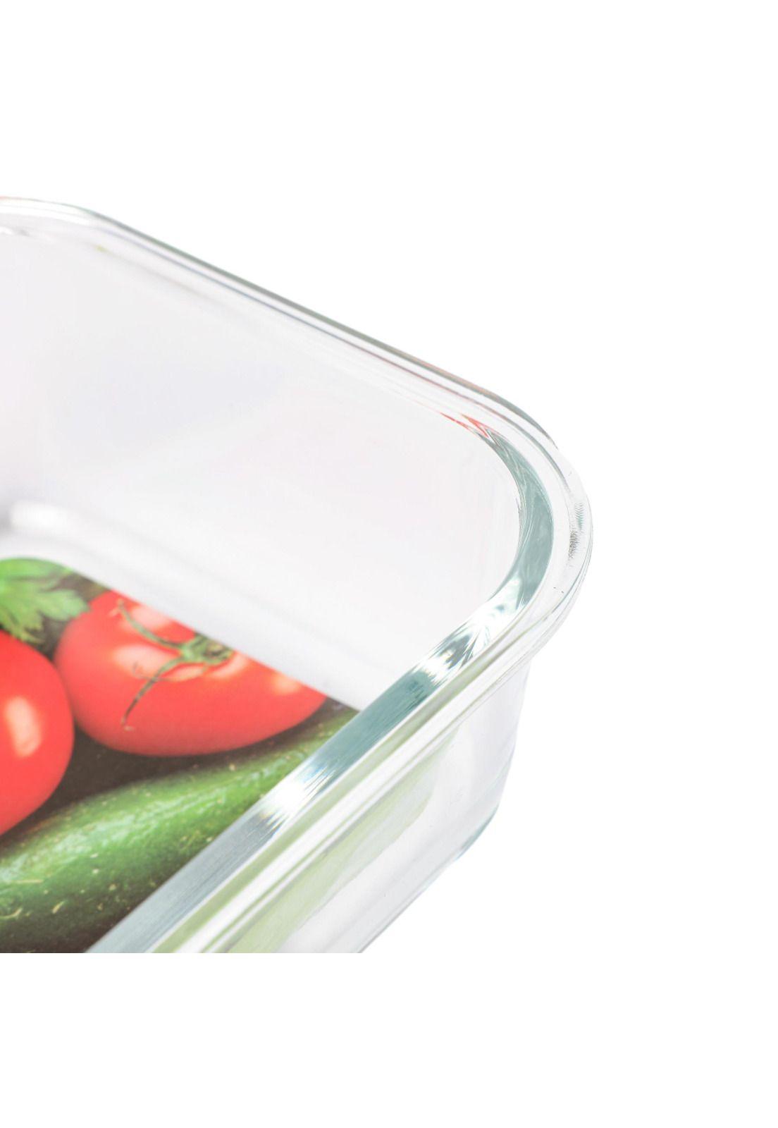 Contenedor Hermetico Vidrio Rectangular 1040ml-2