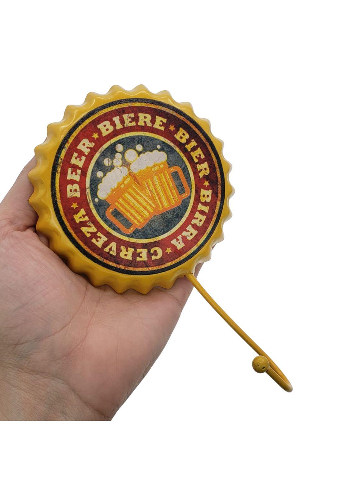 Perchero Chapa Botella Amarillo Diseño 18*11.5cm-1