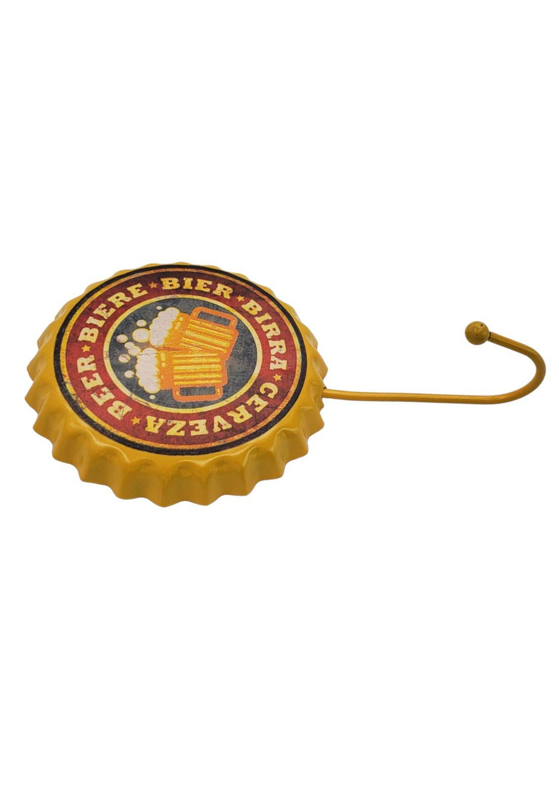 Perchero Chapa Botella Amarillo Diseño 18*11.5cm-2