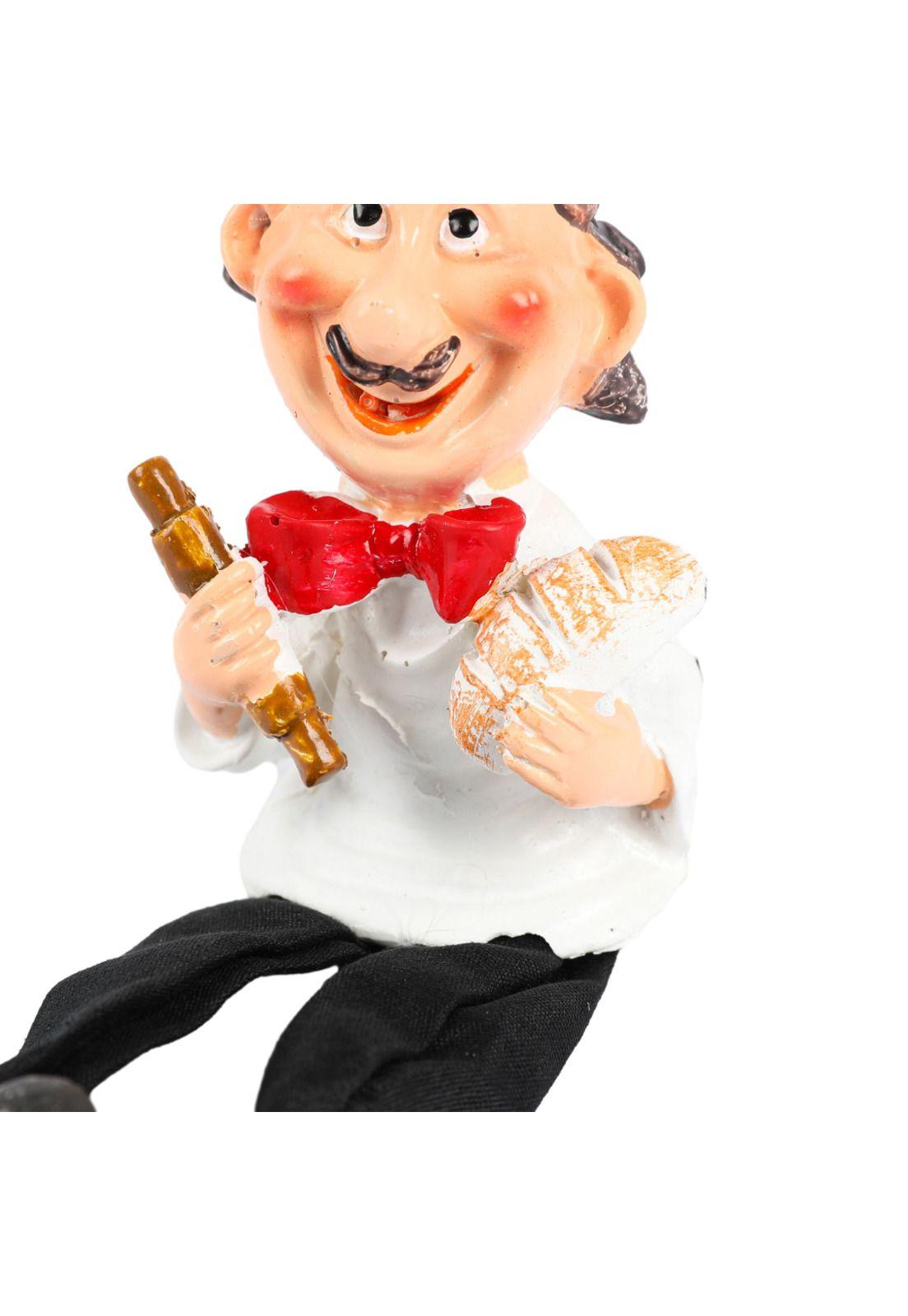 Adorno Chef Cerámica Diseño Croissant 12x8cm-1