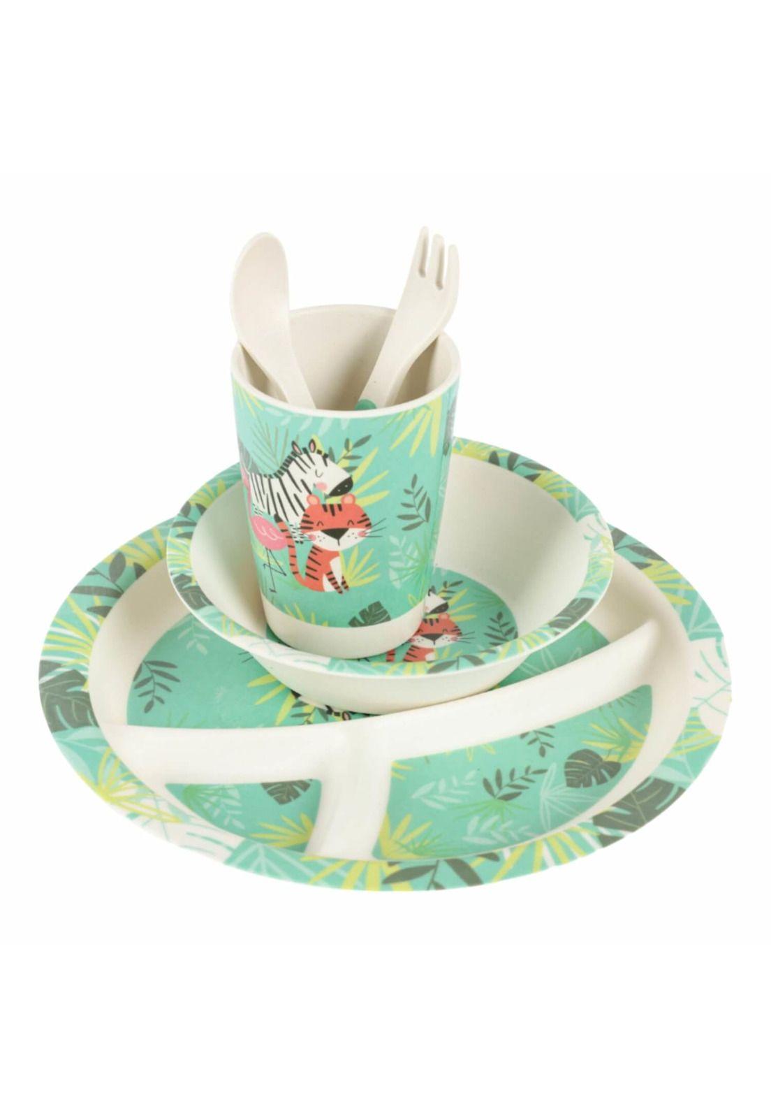 Set Melamina Verde Manzana 5pcs-1