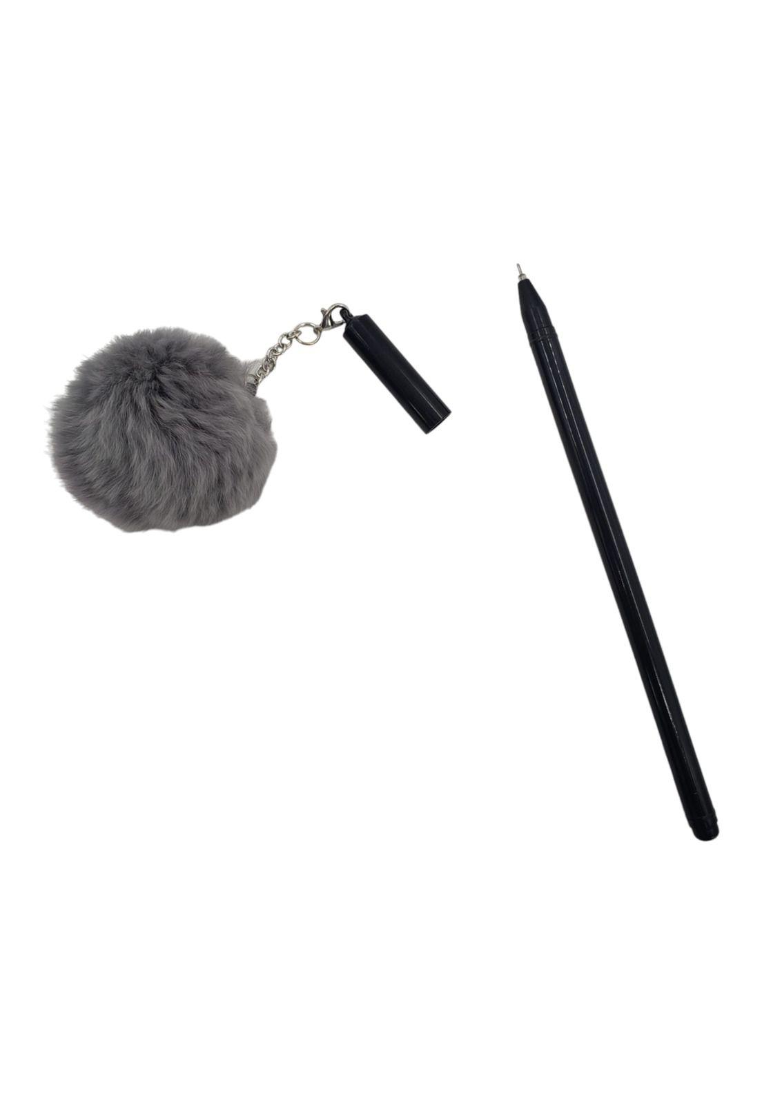 Lapiz Gel Pompom Negro-3