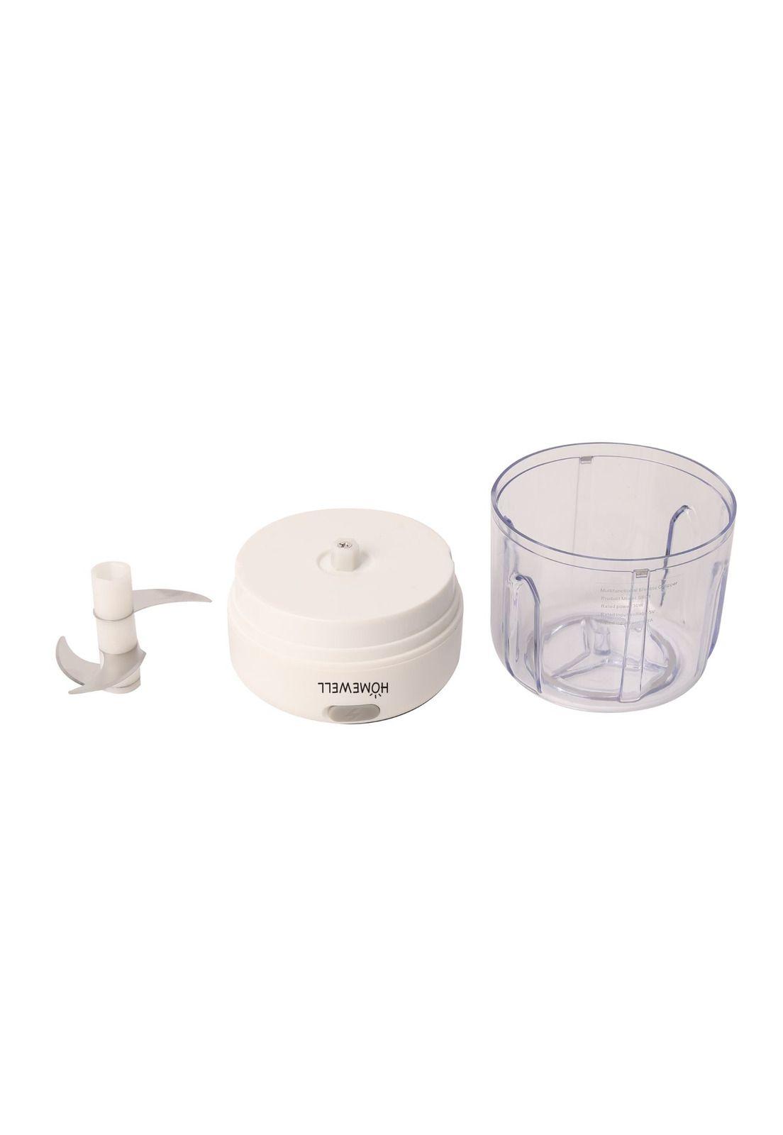 Triturador de Alimentos Blanco Recargable-2