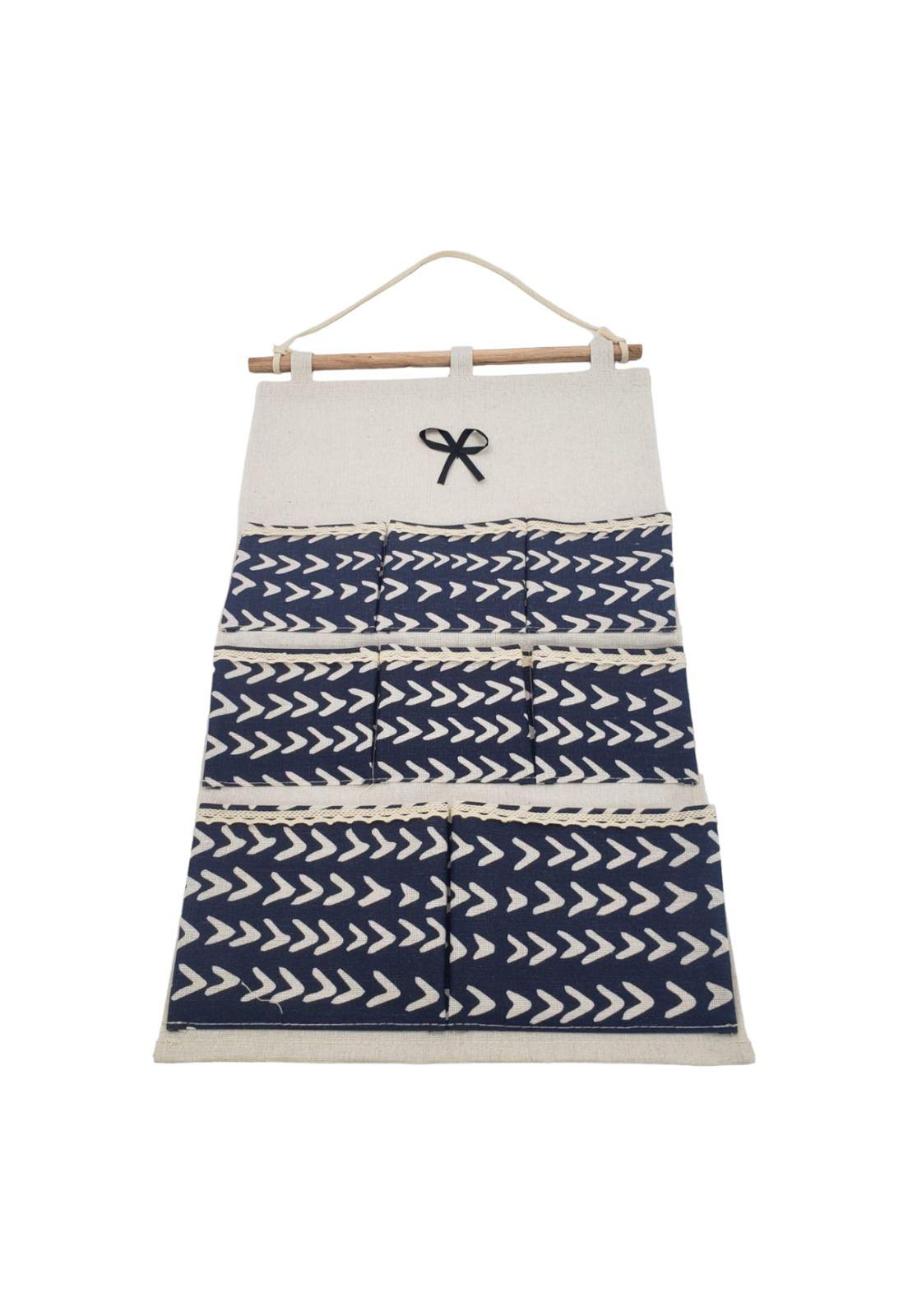 Bolsa de Almacenamiento Colgante Flechas Blancas 35*60cm-0