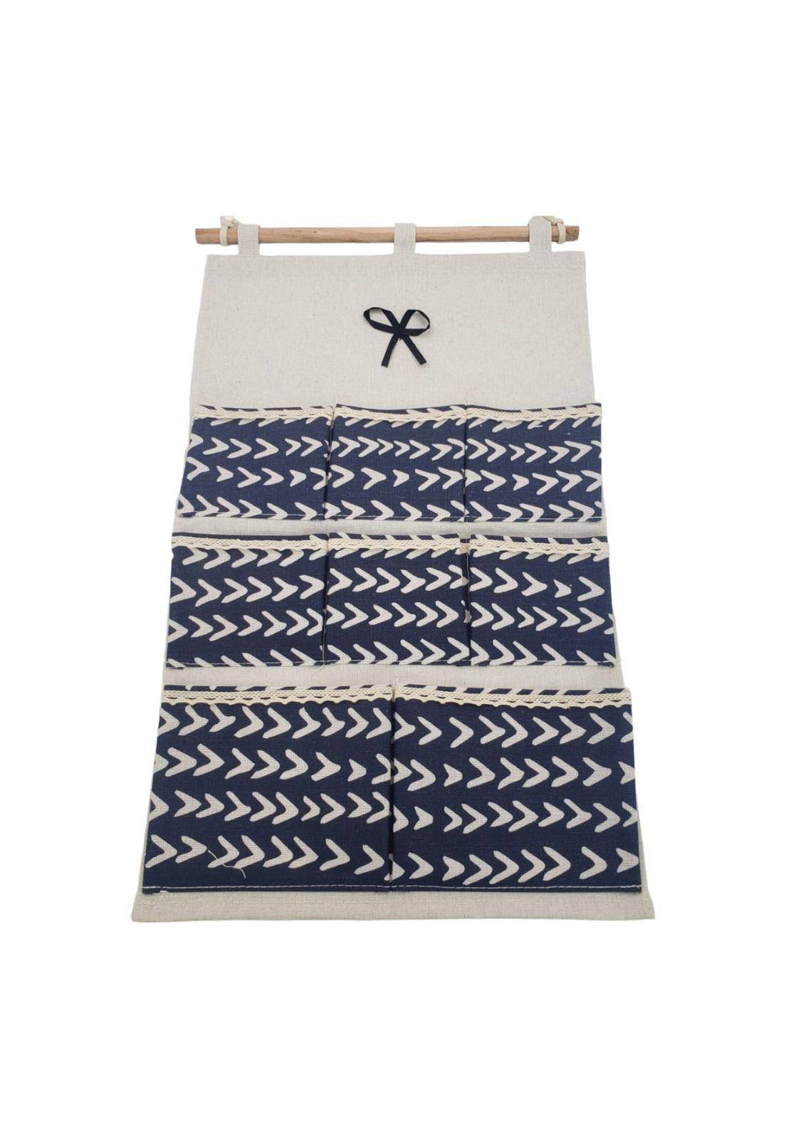 Bolsa de Almacenamiento Colgante Flechas Blancas 35*60cm-2